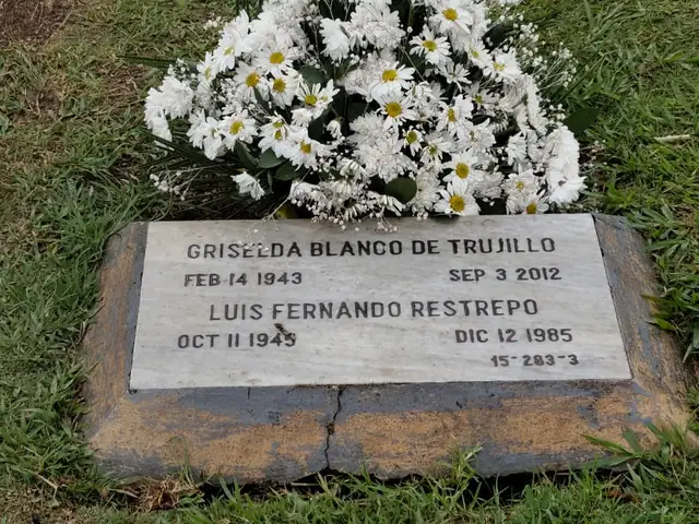 The Escobar family grave at Montesacro cemetery, Medellín